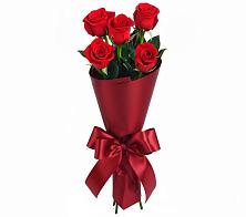 Букет 5 Красных роз Эдлесс Лав в Розе Челябинской области