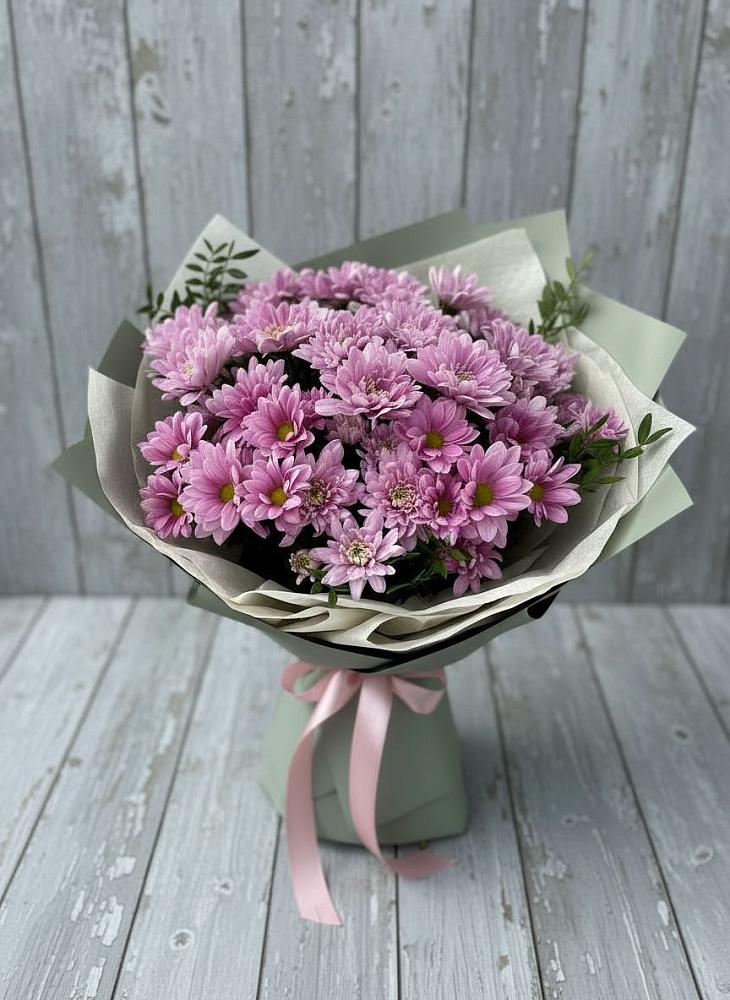 Букет цветов из: Хризантемы в Розе Челябинской области
