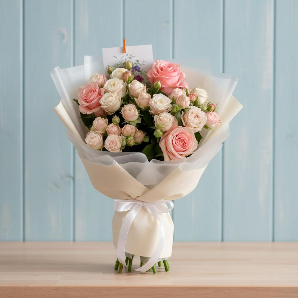 Букет цветов из: Розы в Розе Челябинской области