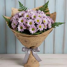 Букет цветов из:  Хризантемы в Розе Челябинской области