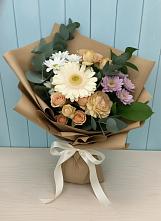 Букет цветов из:  Герберы и Хризантемы в Розе Челябинской области