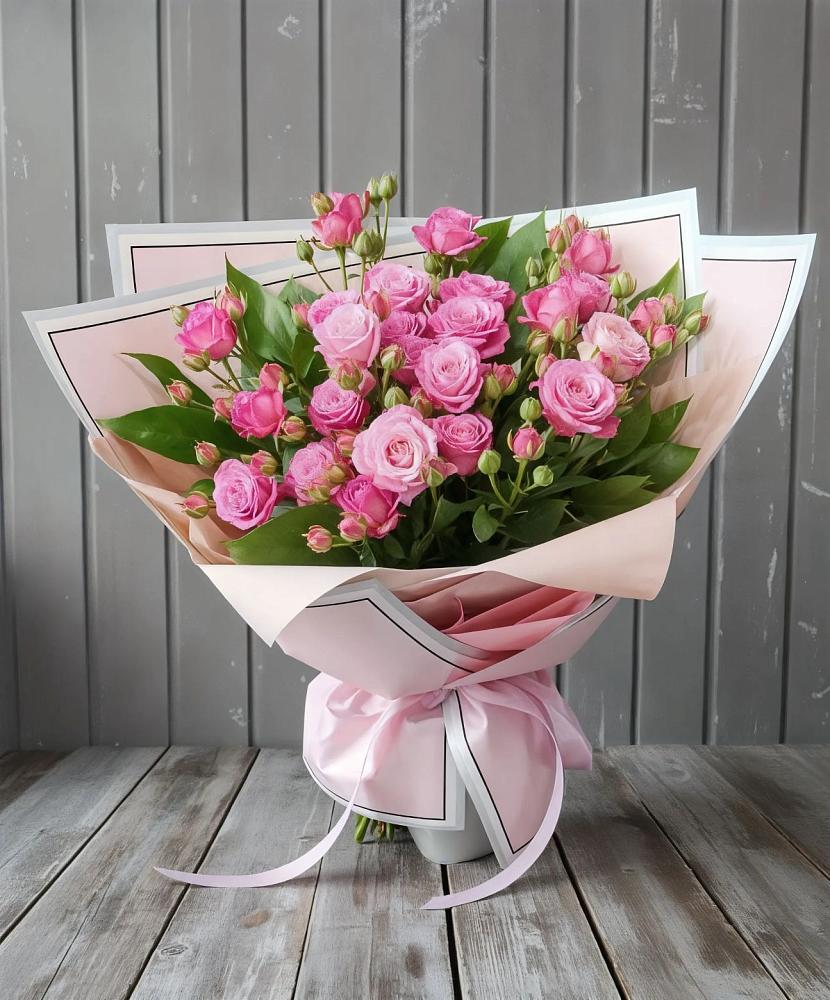 Букет Розовый кустик в Розе Челябинской области