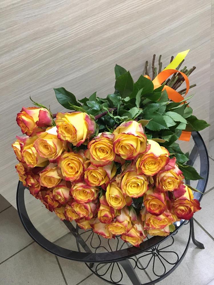 Букет Желтые розы в Розе Челябинской области