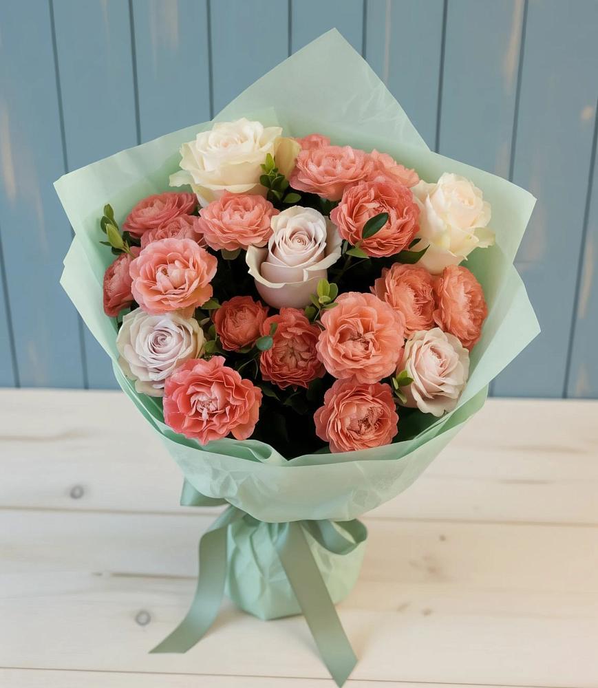 Букет цветов из: Розы в Розе Челябинской области