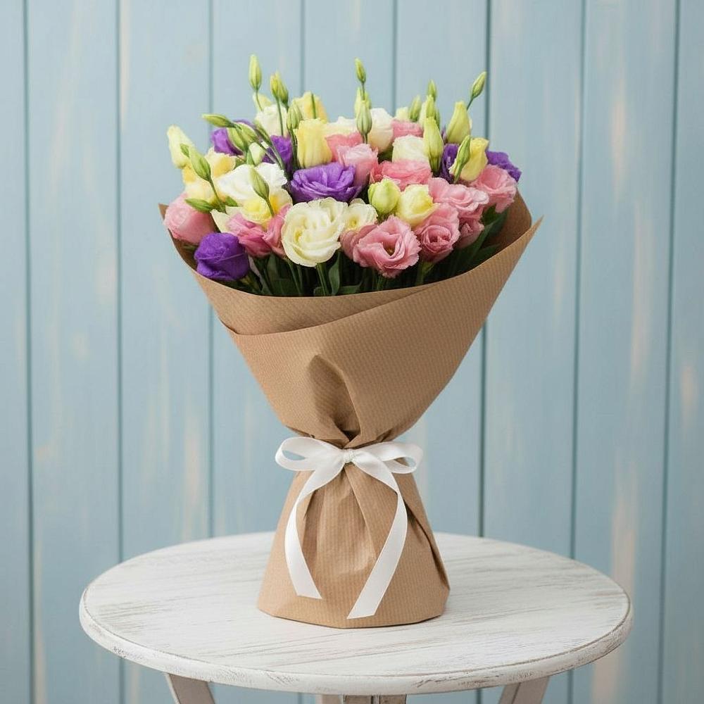 Букет цветов из: Лизиантусы в Розе Челябинской области