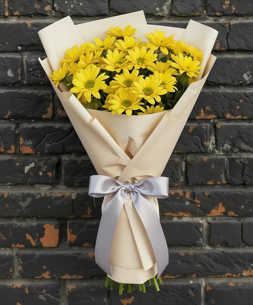 Букет цветов из: Хризантемы в Розе Челябинской области